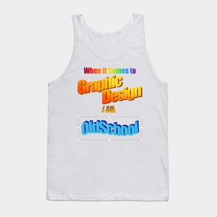 Old School Retro Graphics Funny Graphic Designer Tank Top